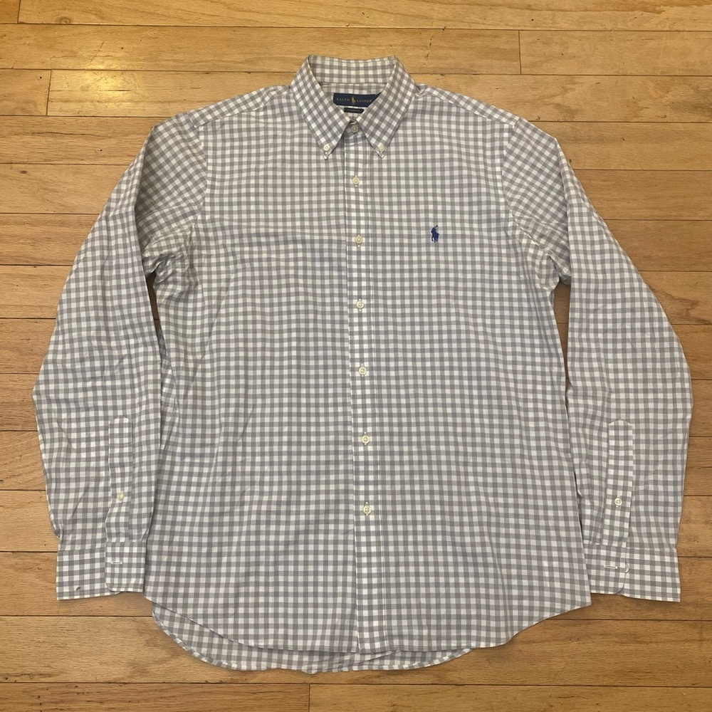 RALPH LAUREN Dress Shirt (Grey, 16.5, Cotton) - Picture 2 of 4